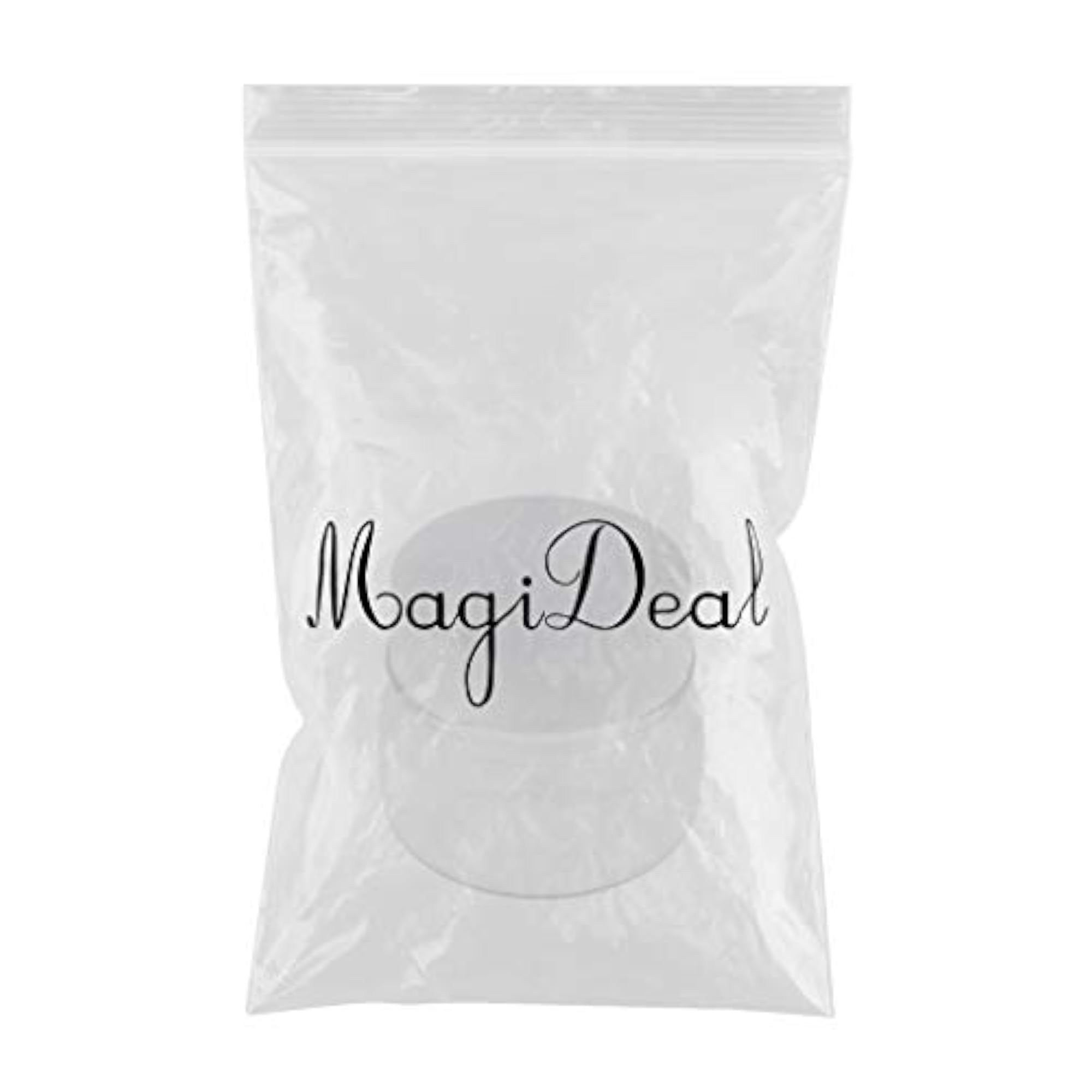 60G Empty Round PET Makeup Jar, Clear+White