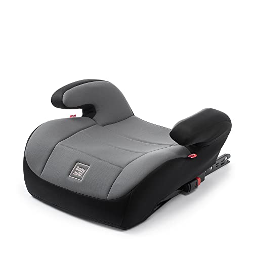 BABYAUTO - Alzador coche LITO FIX GR. 3 ISOFIX, desde los 22 a 36 Kg. Sin respaldo. Color: Negro Cover