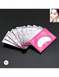 Baisidai 30 Pairs Under Eye Pads Patch Taps for DIY False Eyelash Lashe Extension Makeup (A-Style 30Pcs)