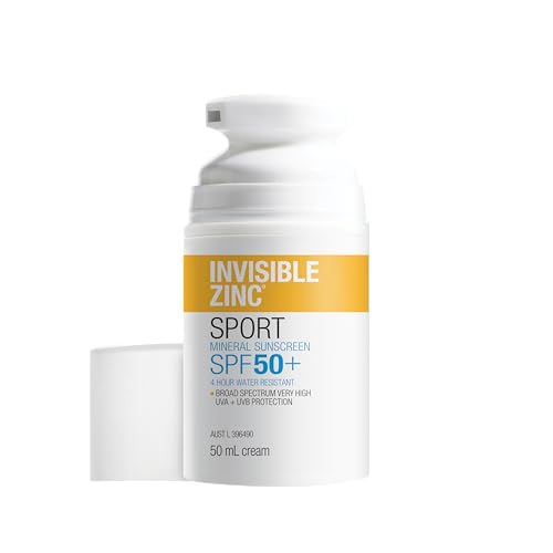 Invisible Zinc 4hour Water Resistant SPF50+ UVA-UVB 50ml by Ganehill