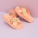 Vizzano Fashion Slide Sandals for Women – Stylish & Comfortable Slip-On Sandals (Peach, US Footwear Size System, Adult, Women, Numeric, Medium, 6)