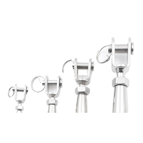 Closed Body Jaw Swivel 1PCS M5 304 Stainless Steel Turnbuckle miniatura 4