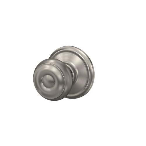 Image of Schlage Georgian Hall /Closet Passage Door Knob, Satin Nickel
