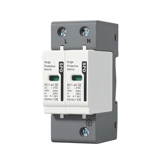 AC SPD 2P protection surtension maison parafoudre photovoltaïque 385V
