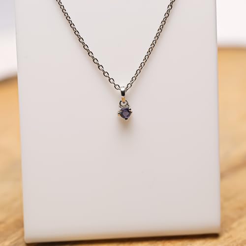 Pendentif pierre de naissance de septembre cadeau argent 925 - 2
