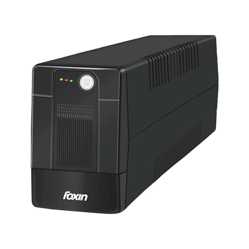 Image of Foxin 1000VA /600W UPS - Uninterrupted Power Supply with Overload Protection, Auto Restart, Generator Compatible, Cold Start & AVR | Ideal for Home PC, Gaming Computer, Laptop | BIS Certified