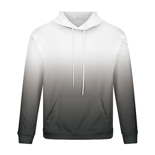 Muscularfit Sweatshirts for Men Big and Tall Long Sleeve Drawstring Hooded Pullover Casual Gradient Color Hoodies With Pocket2