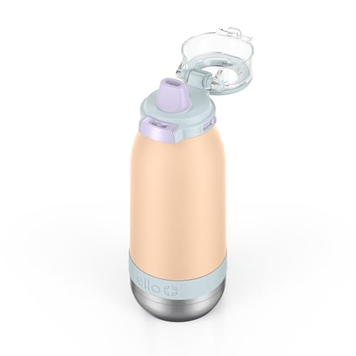 Image of Ello Emma 14oz Insulated Stainless Kids Water Bottle with Straw, Twilight