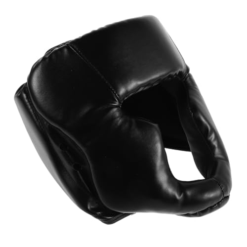 BESPORTBLE Casco De Combate Accesorio De Boxeo Jefe De Guardia Casco Casco Equipo De Protección De Taekwondo Suministro De Boxeo Protector De Cara De Casco Equipo De Kárate Esponja Black
