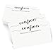 MOKTREGD 200 Pack Blank Coupon Cards White, 3.5