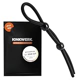 KINKWERK Penisschlaufe mit 2 Einstellringen | Intensivierung des Blutstaueffekts | Flexibel Anpassbar | Hautfreundliches Silikon