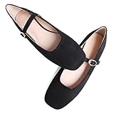 TN TANGNEST Womens Casual Flats Fashion Chain Pointed Toe Ballet Flats Rhinestone Flats Comfort Slip On Dress Shoes Light Purple 44(10.8)