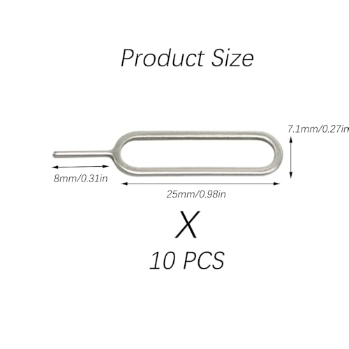 Image of 50Pcs,SIM Ejector Tool, SIM Card Removal Openning Tool, Tray Eject Pins Needle Opener, Universal Sim Ejector Tool for iPhone, HTC, Samsung Galaxy, Smartphone