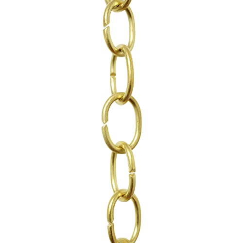 Image of RCH Hardware CH-06-PB-3 Brass Chandelier Chain, Polished Brass (3 Feet)