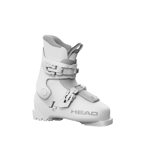 HEAD Scarponi da sci J 2 Junior, colore: bianco/grigio, taglia: 225 (603558-225)