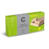 Castillo de Jijona - Turrón de Polvorón Vegano 150gr - Turrón Vegano - Suave y Cremosa - Etiqueta V-Label - Sin Gluten - Calidad Suprema - Receta Artesanal - Fabricado en España (Jijona)