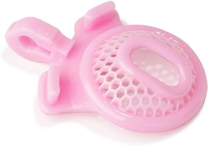 Juego de jaula para pene de malla extra pequeña con 4 anillos para pene, jaula de castidad de resina 3D, jaula de castidad para hombres, cinturón de castidad, juguete sexual esclavo SM para adultos(Ro