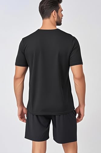 7 Pack Mens Short Sleeve Shirts Quick Dry Moisture Wicking Athletic Running Gym Workout Casual Basic Tee Shirt3