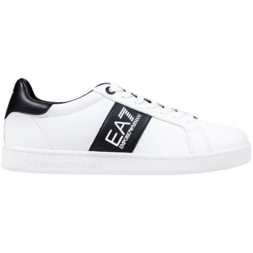DESIGN CLASSICO: Scarpe sportive in bianco e nero con design minimalista ed elegante, perfette per uso casual e sportivo