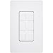 Lutron CA-6PF-WH Claro 6-Port Frame, White