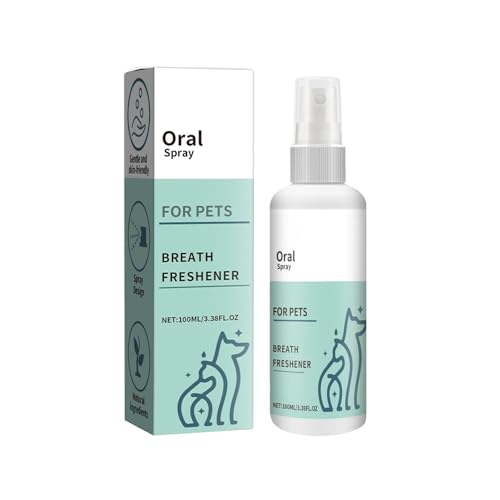 Zahnpflegespray für Hunde 100ml - Zahnsteinentferner Hund - Dentalspray für Hunde Zahnstein - gegen Mundgeruch Hund - Zahnreinigung Hund - Effektive Zahnpflege Hund - Hund Zahnstein Spray (100ML)