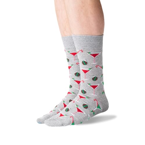 Hot Sox Men's Holiday Fun Crew Socks-1 Pair Pack-Cool & Funny Gifts-Christmas & More2
