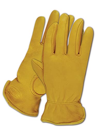 MAGID TB1640ET-L Men's Pro Grade Collection Premium Grain Deerskin Gloves, Large