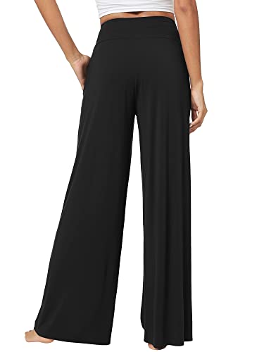 WiWi Pajama Pants for Women Soft Wide Leg Palazzo Lounge Sweatpants Loose Yoga Bottoms-Viscose from Bamboo S-XXL2