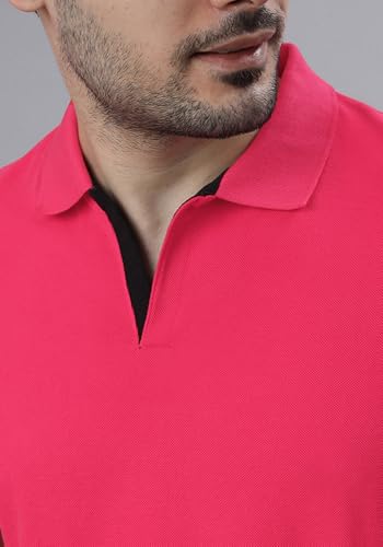 Image of Wear Your Opinion Solid Cotton Rich Polo T Shirt | Collar Tshirts | Half Sleeves | Plain-Regular Fit (Available in Plus Size)