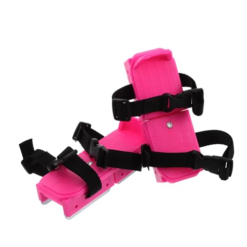 KICHOUSE Mini Ski Skates for Boys and Girls Snowskates for Winter Short Ski Shoes Boys and Girls Ice Skates Beginner