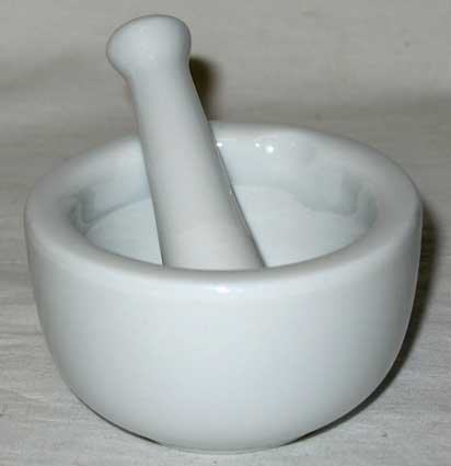 PESTLE & MORTAR 6" 150MM CERAMIC SUNLINE