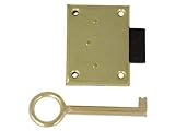 CERRADURA MUEBLE EMBUTIR 25MM LATON CON LLAVE