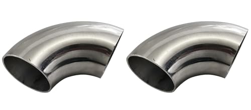 BRIGHTZ 48�� 90�x �X�e�����X�Ȃ��p�C�v�G���{ 1.2mm�� 2PC �y MUF�|JOI�|023�|2PC �z 48�p�C 48�� 90°