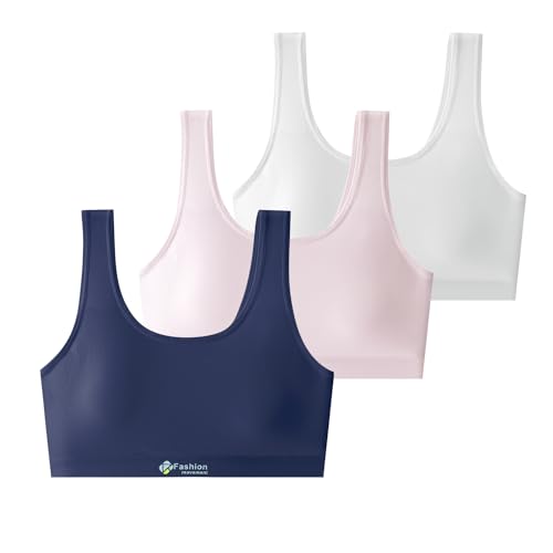 Phennie's Girls Sports Bra Training Bras Wireless Light Padded Bralette
