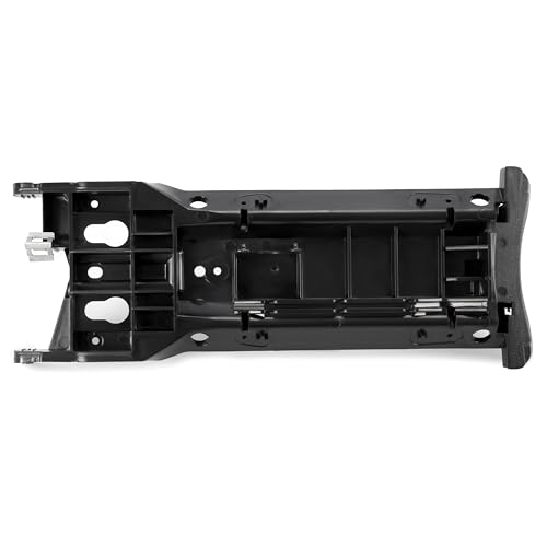 HECASA Center Console Lid Armrest Sliding Mechanism Compatible with 2006-2011 Honda Civic ABS Plastic Black