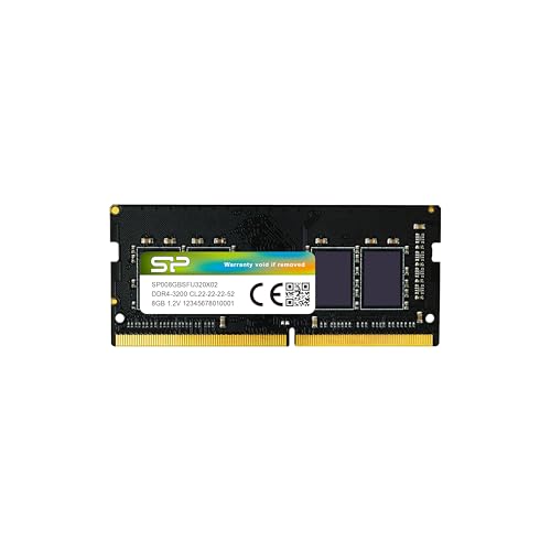 SP Silicon Power DDR4 8GB 3200MHz CL19 1.2V SODIMM Laptop Computer RAM Memory (SP008GBSFU320X02IN)