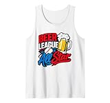Liga de la Cerveza All Stars Liga de béisbol para Adultos recreativo Camiseta sin Mangas