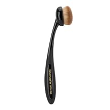 Bdellium Tools Professional Makeup Brush - Studio Series 950 Oval Multipurpose - With Soft Synthetic Fibers, For Blending & Contouring Black, 1pc