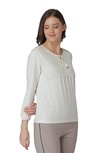 Image of Mode By Red Tape Women Off White Top