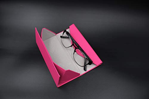 Image of Real Sic Glasses Case for Men and Women - Magnetic Folding Hard Shell Sunglass Holder - Inspired by Solid Color