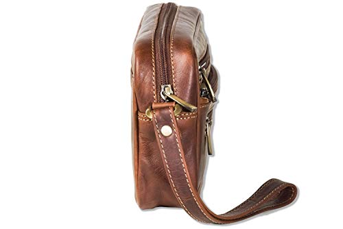 Woodland® Praktische polstas voor de man van natuurlijk buffelleer - Afbeelding 5