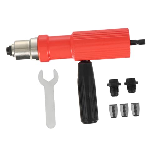 PartyKindom Adaptador para Remachadora Eléctrica Inalámbrica para Taladro con Conector de Tuerca de Inserción Herramienta Resistente y Fácil de Instalar para Remaches Puertas Ventanas y