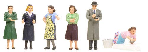 Bachmann 36-406 Suburban Street Scene (6) Figure Set