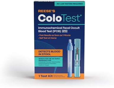 Reese's ColoTest Immunochemical Fecal Occult Blood Test (iFOB) FIT Test for Colorectal Cancer Screening 1ct Product Image