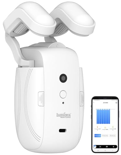 Luminea Home Control Vorhang Öffner: Smarter 3in1-Universal-Vorhangmotor...