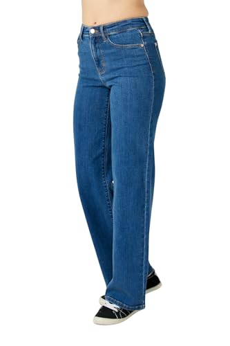 Judy Blue Women's High Waist Vintage Wide Jeans2