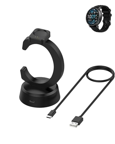 Station de charge Amazfit Active Max, socle magnétique yystao pour bureau et nuit