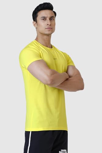 Image of FUAARK Men Solid Round Neck Slim Fit Tshirt