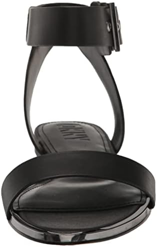 DKNY Women's Transitional Tamara-Flat Ankle Sandal, Black, 9.5 | Image 1