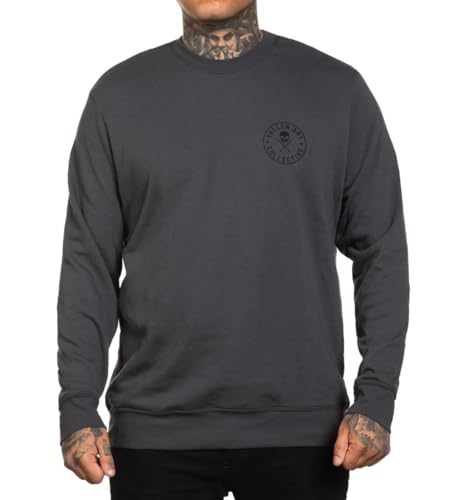 Sullen Men's Ever Crew Lyte Tattoo Lifestyle Graphic Long Sleeve Pullover Crew Feece Sweatshirt2